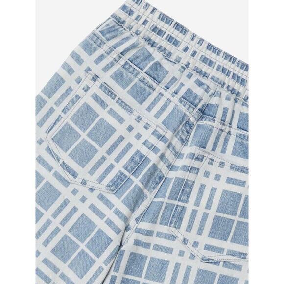 Burberry Kids Check Castel Shorts in Blue IP Check Size 8Y $400 - Picture 4 of 4